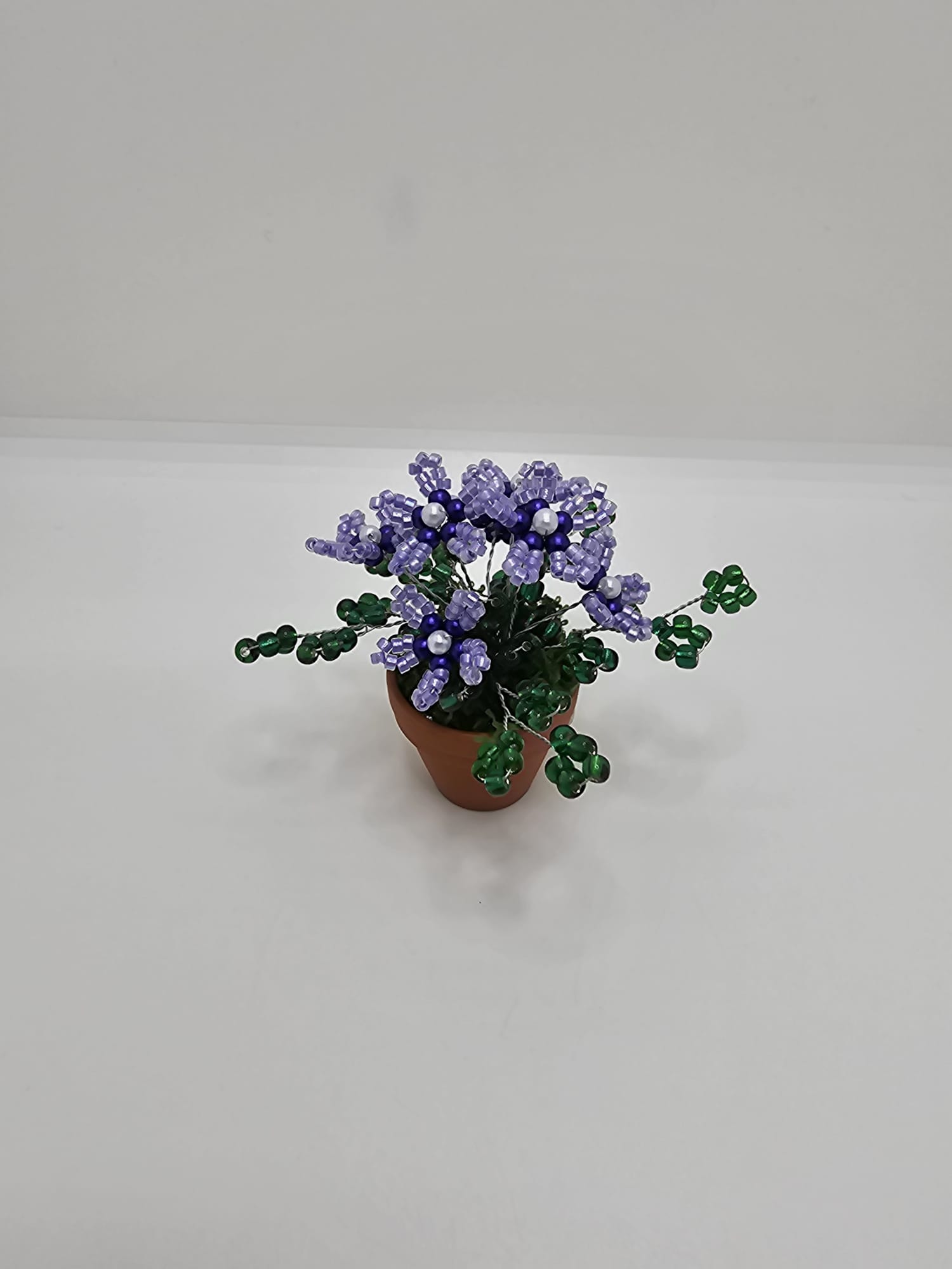 Magnet frigider flori albastre
